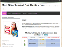 Tablet Screenshot of monblanchimentdesdents.com